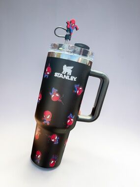Black Spidey 40 oz Tumbler